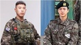 Hình ảnh trang nghiêm nhưng lôi cuốn của Jin BTS và P.O Block B trong bộ quân phục