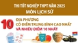 Thi tốt nghiệp THPT năm 2025 môn Lịch Sử: Phú Thọ có điểm trung bình cao nhất