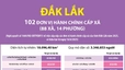 Thông tin chi tiết sắp xếp các đơn vị hành chính cấp xã của tỉnh Đắk Lắk
