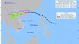 Cách Quảng Ninh - Hải Phòng khoảng 275 km, bão di chuyển hướng Tây Tây Nam, tốc độ 15–20 km/giờ