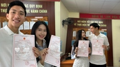 Văn Hậu khoe giấy chứng nhận kết hôn với Doãn Hải My đúng ngày 20/10, dàn sao bóng đá Việt Nam gửi lời chúc mừng 