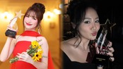 Fan tràn vào chúc mừng khi Hòa Minzy, Văn Mai Hương đồng loạt khoe cúp Cống hiến