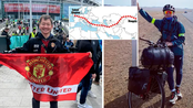CĐV người Mông Cổ đạp xe hơn 9.000 km đến Anh xem MU, suýt nhận cái kết 'đau' từ đội bóng con cưng