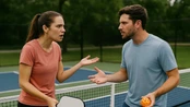 Vợ bật khóc, bỏ về giữa trận vì mâu thuẫn với chồng khi cùng chơi pickleball