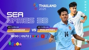 Link xem trực tiếp bóng đá U22 Myanmar vs U22 Philippines 18h00 hôm nay, xem SEA Games 2025