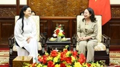 Phó Chủ tịch nước Võ Thị Ánh Xuân tiếp nữ phi hành gia Amanda Nguyễn