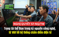 Nghị quyết 57-NQ/TW: Trọng tài thể thao trong kỷ nguyên công nghệ, từ VAR tới hệ thống chấm điểm điện tử