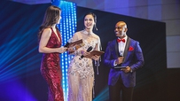 MC Quỳnh Nga gây ấn tượng trên sân khấu Chung kết Hoa hậu Du lịch Quốc tế