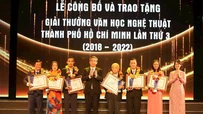 55 tác phẩm đạt giải thưởng Văn học Nghệ thuật Thành phố Hồ Chí Minh lần thứ 3