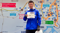 Hứa Thuận Long và Hoàng Thị Ngọc Hoa đại diện Pocari Sweat Việt Nam tham dự Tokyo Marathon 2025