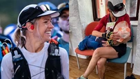 Độc lạ Marathon: Runner bỉm sữa vừa chạy vừa cho con bú vẫn vô địch 100 km Ultra Trail