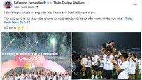 Xuân Son hân hoan trong ngày Nam Định ăn mừng chức vô địch V-League, bày tỏ dòng trạng thái đặc biệt