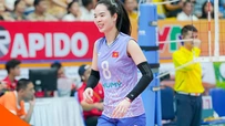 Đội tuyển bóng chuyền nữ Việt Nam thắng áp đảo Tứ Xuyên (TQ) ở VTV Cup 2025