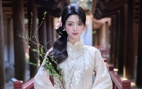 Á khôi Thanh Hương dịu dàng với dài truyền thống đón Tết