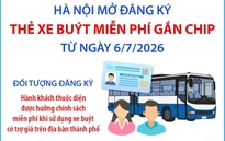 Hà Nội mở đăng ký thẻ xe buýt miễn phí gắn chip từ ngày 6/7/2026
