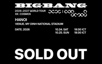 Toàn bộ vé xem BIGBANG tại Hà Nội hết vé trong vòng hơn 1 tiếng mở bán đại chúng 