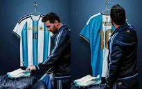 Messi giới thiệu mẫu áo đặc biệt dùng cho trận đấu cuối cùng với ĐT Argentina