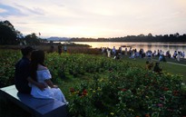 Hoàng hôn êm đềm, huyền ảo trên sông Hương ở Cố cô Huế