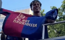 Yamal ‘đá xoáy’ Real Madrid khi ăn mừng chức vô địch La Liga 