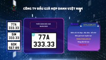Công bố các biển sô 51M – 333.33 và 77A -333.33 trong ngày 6.5.2025 