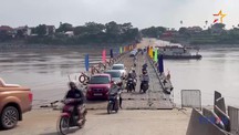 Cầu phao Phong Châu hoạt động trở lại