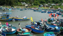 Bình yên làng nghề thuyền thúng ở Tiến Thành, tỉnh Lâm Đồng