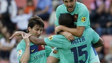 Barca đăng quang: Một chút buồn của Messi!