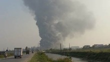 NÓNG: Cháy lớn ở nhà máy Diana tại Bắc Ninh