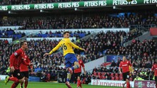 VIDEO: Aaron Ramsey lập cú đúp, Arsenal tiếp tục thăng hoa