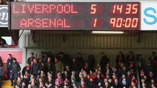 CHÙM ẢNH: Chiến thắng '5 sao' của Liverpool và cơn ác mộng của Arsenal