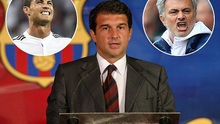 Báo TBN tiết lộ kế hoạch chiêu mộ Mourinho và Ronaldo của Joan Laporta