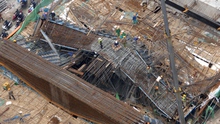 Giáo chống thi công tại dự án Đường sắt trên cao Cát Linh - Hà Đông không đảm bảo an toàn