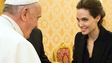 Angelina Jolie diện kiến Giáo hoàng & chiếu phim ‘Unbroken’ ở Vatincan