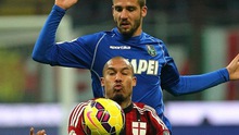 AC Milan 2-1 Sassuolo: Tân binh Cerci tỏa sáng, Milan vào Tứ kết Coppa Italia