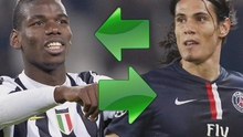 Paul Pogba và Edinson Cavani sẽ đổi chỗ cho nhau?