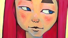 Họa sĩ trẻ Hàn Quốc vẽ chân dung tự họa tại Việt Nam