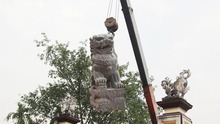 Di tích đầu tiên thay sư tử Trung Quốc bằng nghê Việt