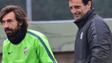 Max Allegri: ‘Pirlo sẽ trở lại trong trận gặp Dortmund’