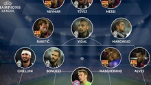 Đội hình tiêu biểu lượt đi Bán kết Champions League: Sự áp đảo của Barca và Juventus