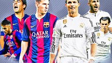 Hàng công Real Madrid và Barcelona: BBC chỉ bằng một nửa MSN