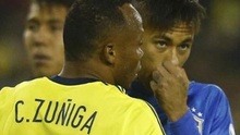 Bị đánh chảy máu mồm, Neymar chửi thề với Zuniga