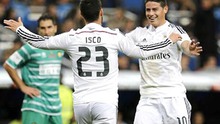 Isco và vị trí chính thức ở Real: Phải đánh bật được James Rodriguez!