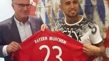 CHÍNH THỨC: Arturo Vidal kí hợp đồng với Bayern Munich đến 2019