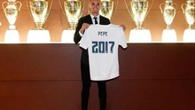 Pepe gia hạn hợp đồng với Real Madrid tới năm 2017