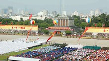 HÌNH ẢNH Toàn cảnh Quảng trường Ba Đình nhìn từ trên cao trong Lễ diễu binh, diễu hành