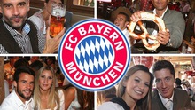 Dàn sao Bayern Munich đến dự lễ hội bia Oktoberfest