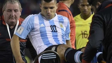 Sergio Aguero lại chấn thương, Man City lo sốt vó
