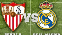 Link truyền hình trực tiếp và sopcast trận Sevilla - Real Madrid (02h30, 09/11)