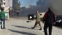 VIDEO: Thành phố Syria, nơi có căn cứ không quân Nga, bị 'quật lại' bằng rocket, hơn 80 thương vong