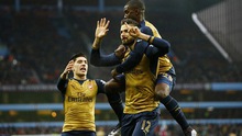 Aston Villa 0-2 Arsenal: Giroud lại ghi bàn, Arsenal lên đầu bảng Premier League